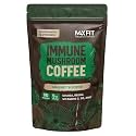 Immunity Mushroom Coffee (60 Servings) Mental Focus Plus Wellness Boost for Immune System Support - Chaga, Reishi & Vitamins C, D3, and Zinc, Mixed with Gourmet 100% Arabica Instant Coffee