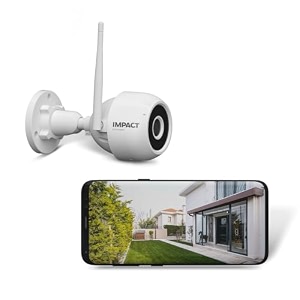 impact by honeywell 2mp hd outdoor smart wifi bullet cctv security camera i night vision i ai personmotion detection i ip66 waterproof i inbuilt speaker amp mic i live streaming i sd card storagetev2