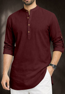 IMPERIAL CHOICE Men Solid Straight Kurta
