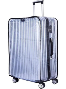 impex soft 20-inch transparent cover for trolley bag suitcase protect dust waterproof luggage cover