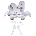 IMPHI Dinner Set | Unbreakable Collection - Light-Weight, Daily Use Crockery Set for Dining, Dishwasher Safe - Pack of 36 (Orange)