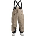 IMPHUT Mens Womens Baggy Snowboard Pants Ski Bibs Overalls Waterproof