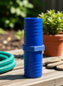 Implemental PVC Garden Pipe Hose Connector 2 inch 2-Way Coupling Pipe Joint