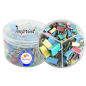 imprint pastel multi-coloured mix sizes binder clips for notes letters papers binder clamps in office home school 50 pcs jar 3 sizes 25 mm 6 pc 19 mm 14 pc 15 mm 30 pc