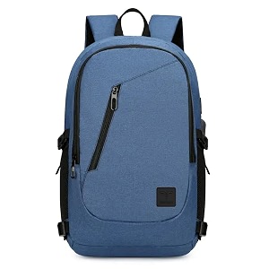 impulse aspireatlas 30l unisex water resistant travel laptop backpack with usb charging portoffice bagschool bagcollege bagbusiness bag fits up to 16 inch laptop with 1 year warranty blue