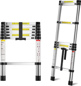 impulse by plantex ladder for home 32 m105 feet stainless steel telescopic ladder en131 steel ladder
