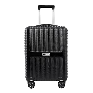 impulse urban polycarbonate pc trolley bag for travel large cabin check in luggage bag travel hard case with 8 wheels 360 degree wheeling system black large