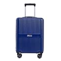 Impulse Urban Polycarbonate (PC) Trolley Bag for Travel Medium Cabin Check in, Luggage Bag Travel Hard Case with 8 Wheels 360 Degree Wheeling System, Urban (Blue, Medium)