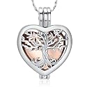 Imrsanl Cremation Jewelry for Ashes - Lotus Flower Ashes Pendant Necklace with Mini Keepsake Urn Memorial Ash Jewelry