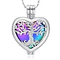 Imrsanl Cremation Jewelry for Ashes - Lotus Flower Ashes Pendant Necklace with Mini Keepsake Urn Memorial Ash Jewelry