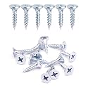IMScrews 100pcs #6 x 3/4" Flat Head Phillips Drywall Screws Fine Thread Sharp Point Wood Screw, Carbon Steel 1022A, Zinc Coated