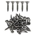 IMScrews 100pcs #6x3/4 Flat Head Phillips Drywall Screws Fine Thread Sharp Point Wood Screw, Carbon Steel 1022A, Gray Phosphate