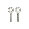 IMSCREWS 20Pcs #10-24 x 1.8 (46mm) Eye Bolts, 304 Stainless Steel Welded Closed Loop Eyelet, Burr-Free Flat Head Machine Thread Fasteners for Light Rigging, DIY &amp; Kayak