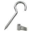 IMSCREWS 20Pcs 2-3/8" (60mm) 304 Stainless Steel Screw-in Eye Hooks, Open Loop Eyelets for Hanging Lightweight Items, Indoor & Outdoor