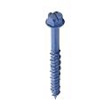 IMScrews 3/16" x 1-3/4" Masonry Anchor Screws, Hex Slotted Concrete Bolts, Blue Rust Resistant, 10 Pack for Light-Duty Projects