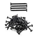 IMScrews #6 x 2 Inch Drywall Screws Fine Thread Phillips Bugle Head Screws Black Phosphate Finish for Metal Studs 100 Pack