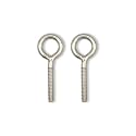 IMScrews Eye Bolts #10-24 x 46mm, 304 Stainless Steel, Half Thread, 4.0mm Coil, 18mm Ring Diameter, Total Length 46mm, Pack of 50