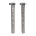 IMScrews Hex 1/2-13 x 5 Long Machine Screws, 304 Stainless Steel Bolts, Pack of 5
