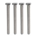 IMScrews Hex 1/4-20 x 5 Long Machine Screws, 304 Stainless Steel Bolts, Pack of 10