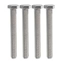 IMScrews Hex 5/16-18 x 5" Long Machine Screws, 304 Stainless Steel Bolts, Pack of 5