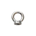 IMSCREWS M6-1.0 Eye Nuts 304 Stainless Steel Polished Female Threaded Ring Shape Nut for Home Repairs and Hanging Projects 4 Pack