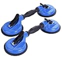 IMT Glass Suction Cup Dual Cups 2 Pack, Heavy Duty Vacuum Plate with Adjustable Handle Glass Holder to Lift Large Glass/Auto Glass Windshield Installation/Tiles Mirrors Moving, 260lb Suction Power