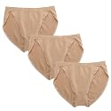 iMucci Professional Girl Ballet Nude Dance Briefs Women - Beige Velvet Nylon Panty Gymnastics Shorts Underwear Under-Pants