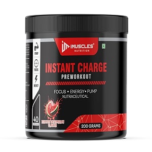 instant energy pre workout 200gm 40 servings delicious watermelon supplement powder with creatine monohydrate arginine beta-alanine electrify muscle pump for men women