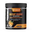Instant Energy Pre Workout (200gm, 40 Servings, Zesty Orange) Supplement Powder with Creatine Monohydrate, Arginine, Beta-Alanine, Electrify Muscle Pump, for Men, Women