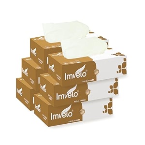 imvelo 2 ply facial tissue paper box combo - 1 facial tissue 1 car pack 1 bag pack total 230 pulls pack of 3 soft highly absorbent face tissue box for home car amp bag - dry wipes for women amp men