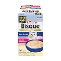 INABA Churu Bisque for Cats, Creamy Lickable Purée Side Dish with Vitamin E, 1.4 Ounces per Pouch, 12 Pouches, Tuna Variety