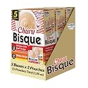 INABA Churu Bisque for Cats, Creamy Purée Side Dish Pouch, 1.05 oz Pouches, 15 Pouches Total, Chicken Variety