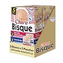 INABA Churu Bisque for Cats, Creamy Purée Side Dish Pouch, 1.05 oz Pouches, 15 Pouches Total, Tuna Variety