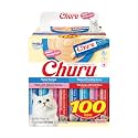 INABA Churu Cat Treats, Lickable, Squeezable Creamy Purée with Vitamin E, 0.5 Ounces per Tube, 100 Tubes Total, Tuna Variety (Pack of 600)