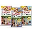 INABA Churu Meal Topper for Dogs, Complete &amp; Balanced, Creamy, Lickable Purée Dog Food Toppers, 1.69 Ounce Tube, 9 Tubes (3 per Pack), 3 Flavor Variety Pack