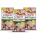 INABA Churu Meal Topper for Dogs, Complete &amp; Balanced, Creamy, Lickable Purée Dog Food Toppers, 1.69 Ounce Tube, 9 Tubes (3 per Pack), Chicken with Salmon Recipe