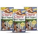 INABA Churu Meal Topper for Dogs, Complete &amp; Balanced, Creamy, Lickable Purée Dog Food Toppers, 1.69 Ounce Tube, 9 Tubes (3 per Pack), Tuna Recipe