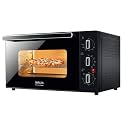 INALSA Euro Chef 45BKRC OTG (45Liters) - Cake Baking Oven Toaster Grill 1500W with Rotisserie & Convention |Double Glass Door| Cool Touch Handle| Temperature & Timer Selection, (Black),2 Year Warranty