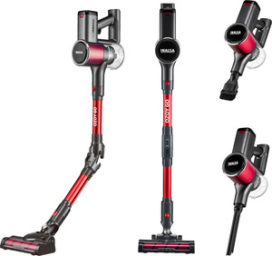 inalsa ozoy go cordless stick 250w28kpaflexible 180rotation800 ml dust tank hand-held vacuum cleaner