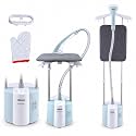 INALSA Standing Iron Garment Steamer-2000 W|Variable Control Knob |1.7 L Detachable Water Tank|Adjustable Iron Board|Vertical & Horizontal Steaming up to 30g/min|28 sec Fast Heating-STEAM MASTER PLUS