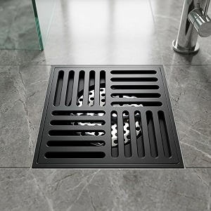 inart antique brass floor drain jali with anti-foul cockroach trap for bathroom amp kitchen  easy clean durable fits 434 pipes bronze finish black 3 - 5 year warranty