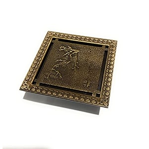 inart antique brass floor drain jali with anti-foul cockroach trap for bathroom amp kitchen  easy clean durable fits 434 pipes bronze finish antique 6 - 5 year warranty