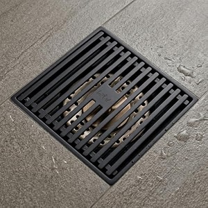 inart antique brass floor drain jali with anti-foul cockroach trap for bathroom amp kitchen  easy clean durable fits 434 pipes bronze finish black 4 - 5 year warranty