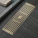 InArt Antique Brass Floor Drain Jali with Anti-Foul Cockroach Trap for Bathroom &amp; Kitchen | Easy Clean, Durable, Fits 4" Pipes, Bronze Finish (Antique 2) - 5 Year Warranty