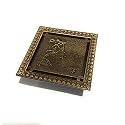 InArt Antique Brass Floor Drain Jali with Anti-Foul Cockroach Trap for Bathroom &amp; Kitchen | Easy Clean, Durable, Fits 4" Pipes, Bronze Finish (Antique 6) - 5 Year Warranty