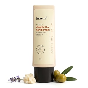 inatur shea butter hand cream 50g  for dry amp rough hands  nourishing amp brightening  softens skin nails amp cuticles  non-greasy amp lightweight formula  vegan amp natural  for men amp women
