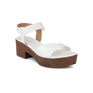 Inc.5 Womens 101310 White Heeled Sandal