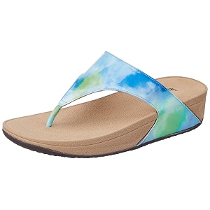 Inc.5 Women Blue T-Strap Wedges Sandal