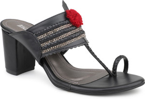 Inc.5 Women Heels Sandal Black 3