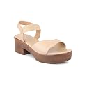 Inc.5 Womens Beige Casual Open Toe Block